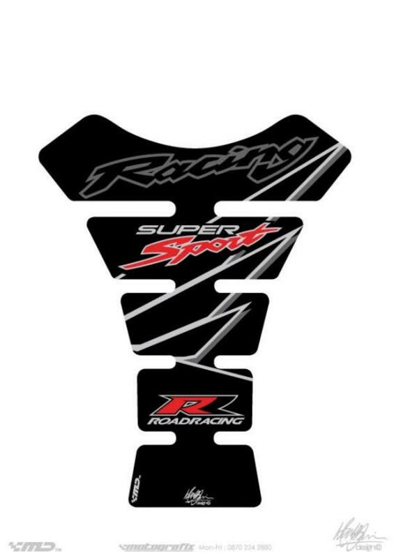 MOTOGRAFIX Tank Pad 1pc Black Honda