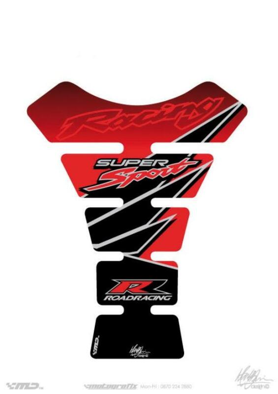 MOTOGRAFIX Tank Pad 1pc Red Honda