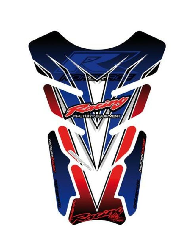 MOTOGRAFIX Tank Pad 4pcs Red/White Honda