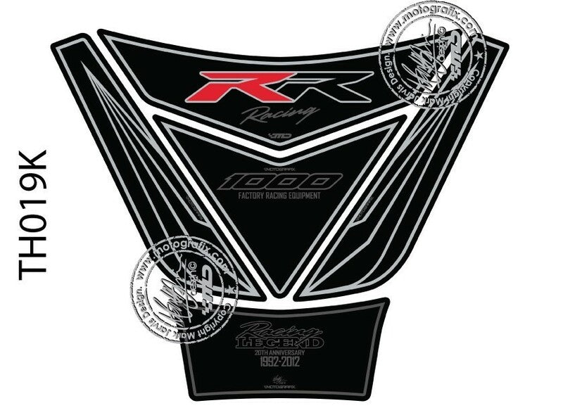 MOTOGRAFIX Tank Pad 5pcs Black Honda CBR1000RR