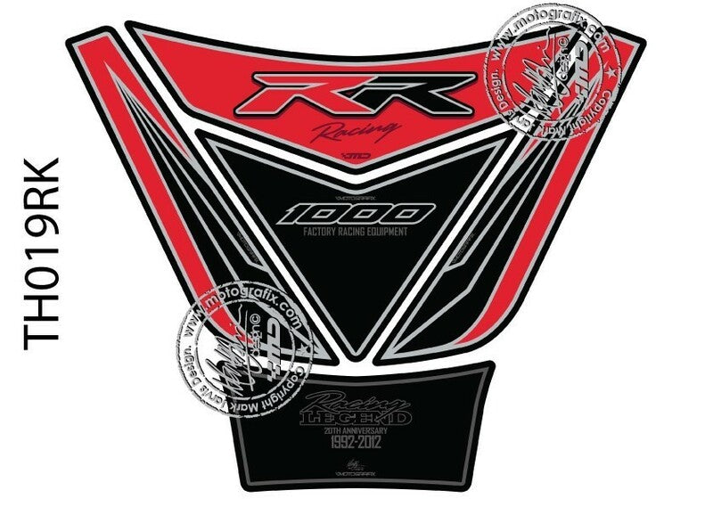 MOTOGRAFIX Tank Pad 5pcs Red/Black Honda CBR1000RR