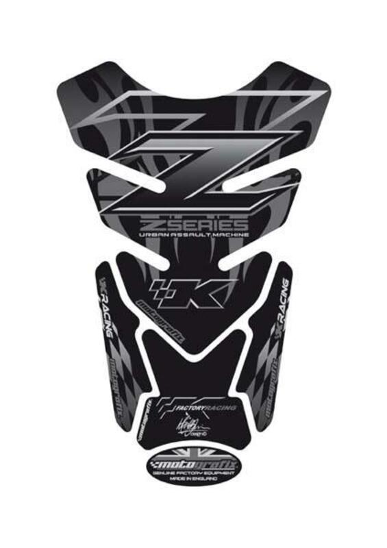 MOTOGRAFIX Tank Pad 4pcs Black Kawasaki