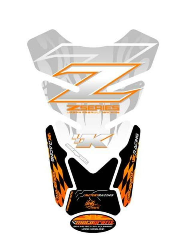 MOTOGRAFIX Tank Pad  4pcs White Kawasaki