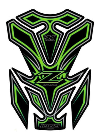MOTOGRAFIX Tank Pad 5pcs Green Kawasaki Z1000SX