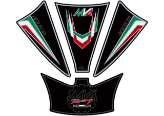 MOTOGRAFIX Tank Pad 3pcs Black MV Agusta F3 800