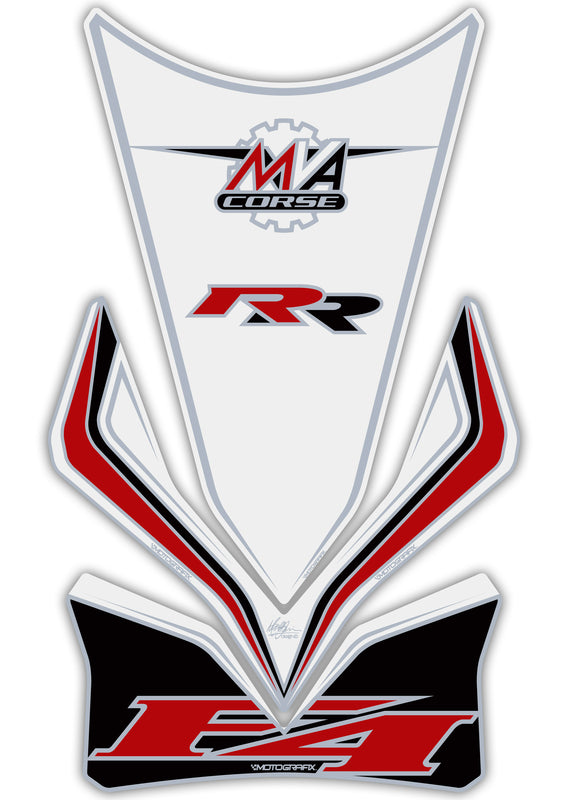 MOTOGRAFIX Tank Pad 3pcs White MV Agusta F4 1000 RR