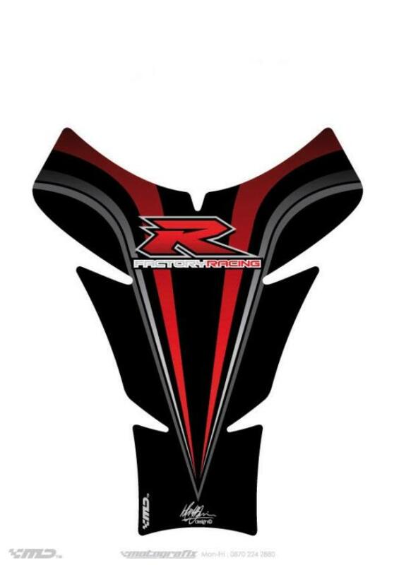 MOTOGRAFIX Tank Pad 1pc Red/Black Suzuki