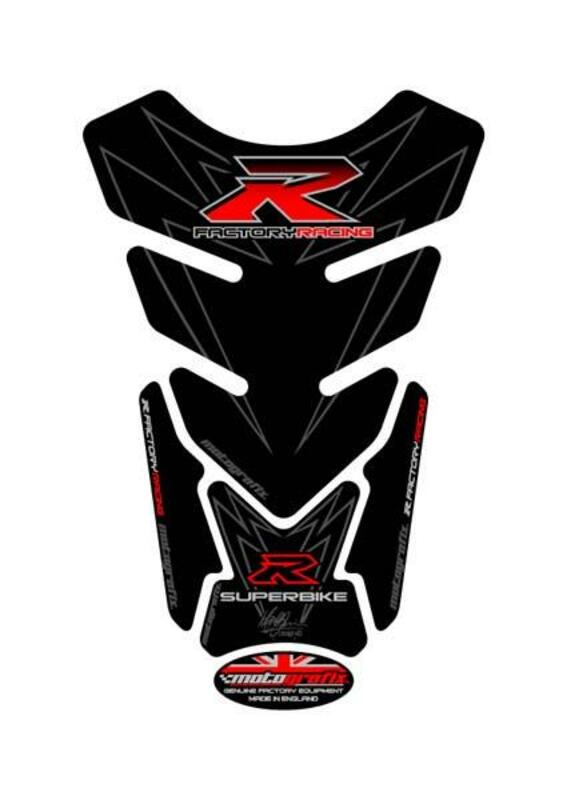 MOTOGRAFIX Tank Pad 4pcs Black Suzuki