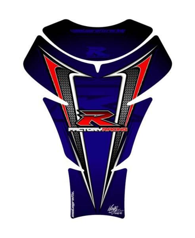 MOTOGRAFIX Tank Pad 2pcs Blue Suzuki