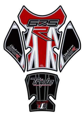 MOTOGRAFIX Tank Pad 4pcs Union Jack Red Triumph
