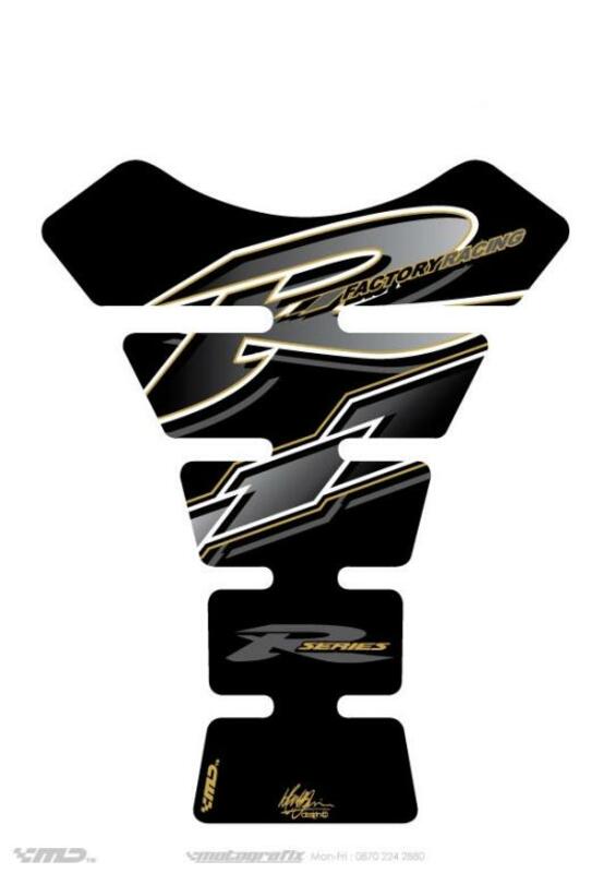 MOTOGRAFIX Tank Pad 1pc Black/or Yamaha