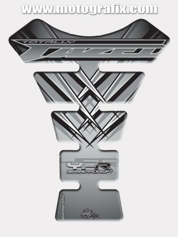 MOTOGRAFIX Tank Pad 1pc Grey Yamaha