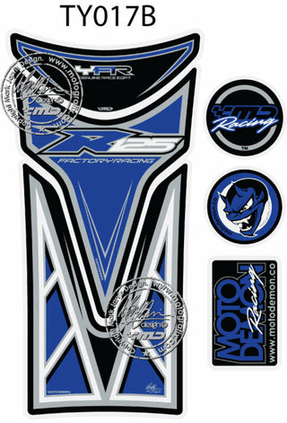 MOTOGRAFIX Tank Pad 6pcs Blue Yamaha YZF-R125