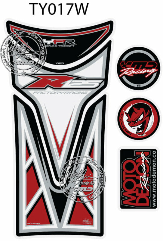 MOTOGRAFIX Tank Pad 6pcs Yamaha YZF-R125