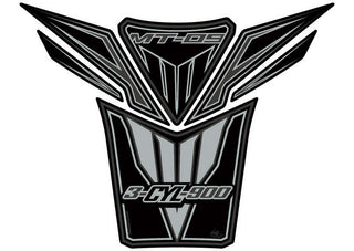MOTOGRAFIX Tank Pad 6pcs Black/Silver Yamaha MT-09