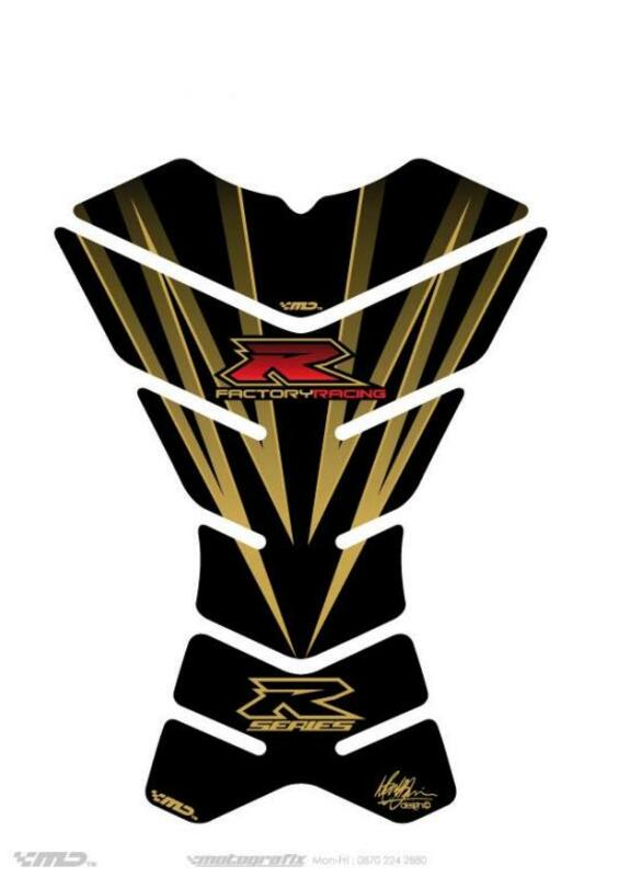 MOTOGRAFIX Tank Pad 3pcs Black/or  Suzuki