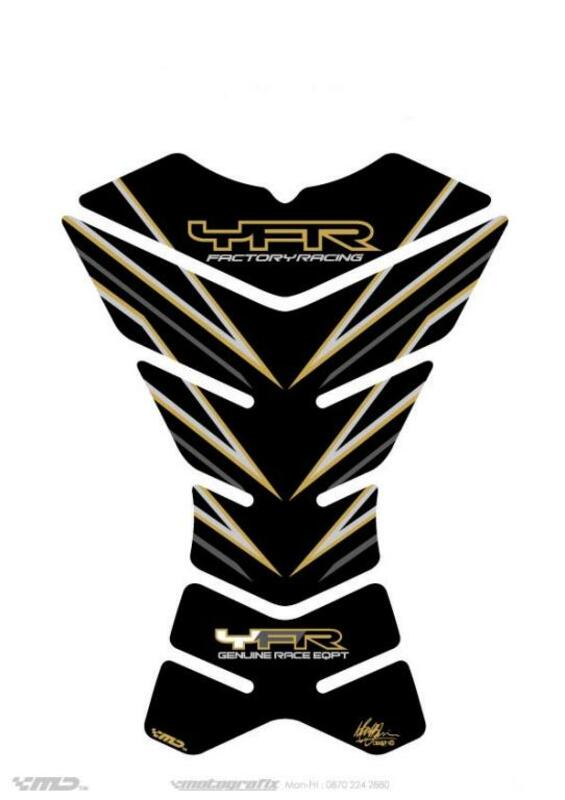 MOTOGRAFIX Tank Pad 4pcs Black/or Yamaha - 1060489