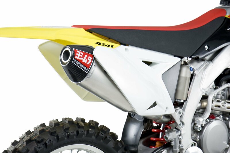 YOSHIMURA After-Sales Parts RS4 stainless/alu Muffler Carbon End Cap Suzuki RM-Z450