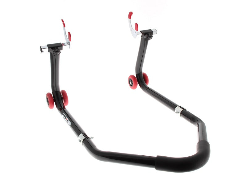 BIHR Universal Dismountable Rear Stand Lift Black with ''V'' Adapters
