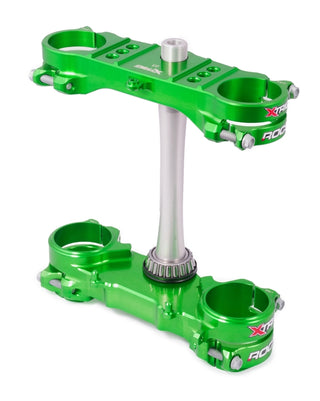 XTRIG ROCS Tech Triple Clamp Green 23mm offset