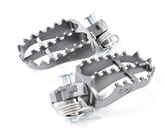 S3 Hard Rock Enduro Footrests Steel Titanium
