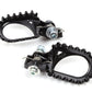 S3 Hard Rock Footrests +10mm Rear Position Steel Black