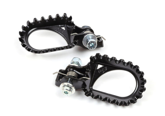 S3 Hard Rock Footrests +10mm Rear Position Steel Black