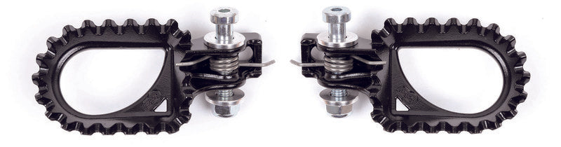 S3 Hard Rock Footrests +10mm Rear Position Steel Black