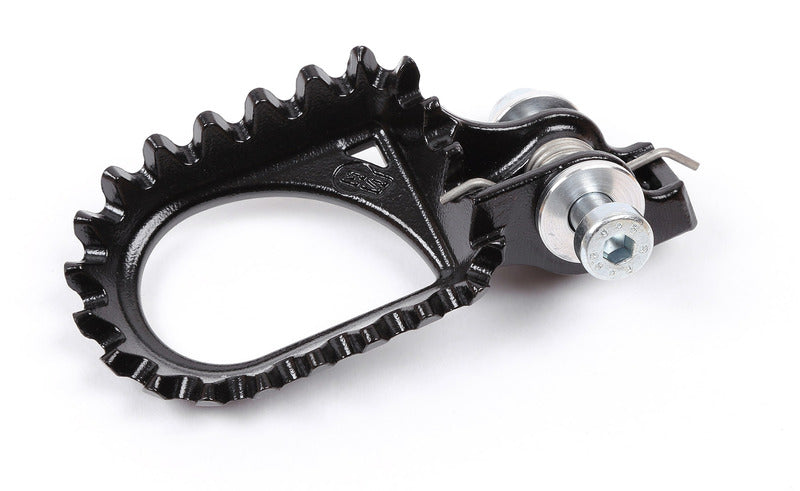 S3 Hard Rock Footrests +10mm Rear Position Steel Black