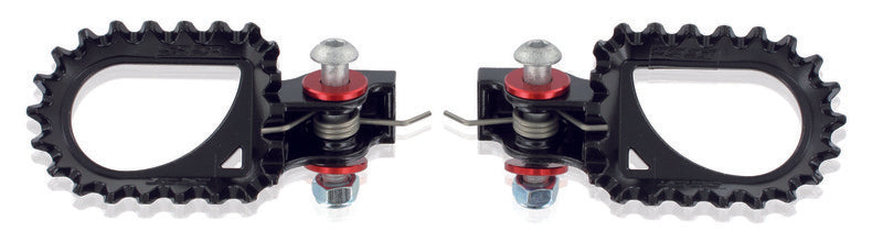 S3 Hard Rock Footrests Central Position Steel Black