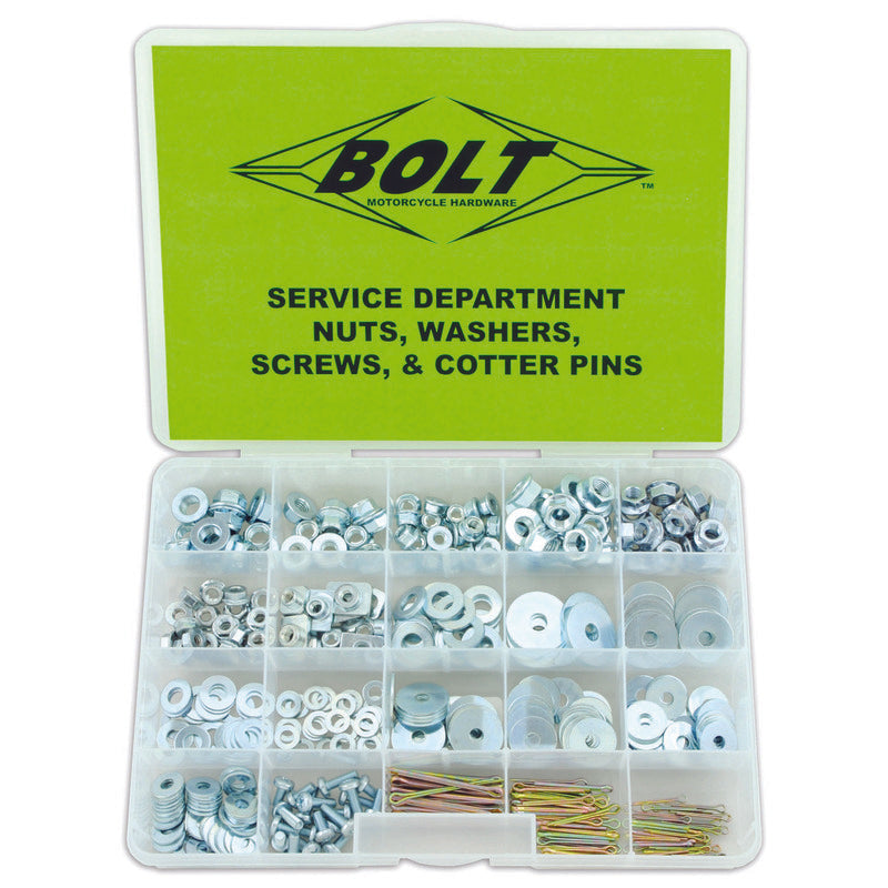 BOLT Nuts, Washers, Screws & Cotter Pins Assortment 422 pieces
