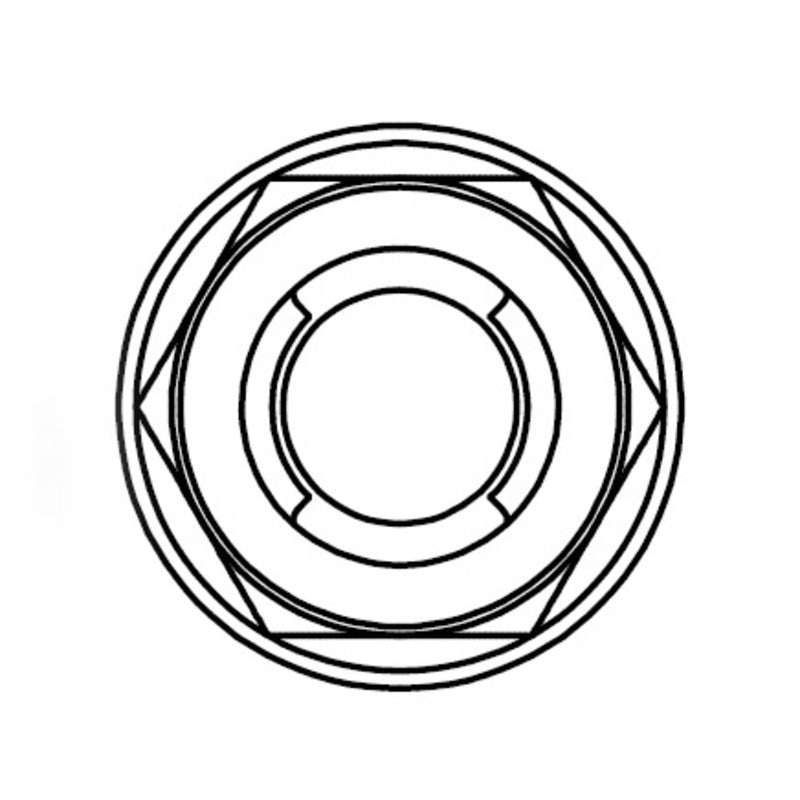BOLT Flange Fuji-style Nut M8x1,25mm Head 12mm Steel 10 pieces
