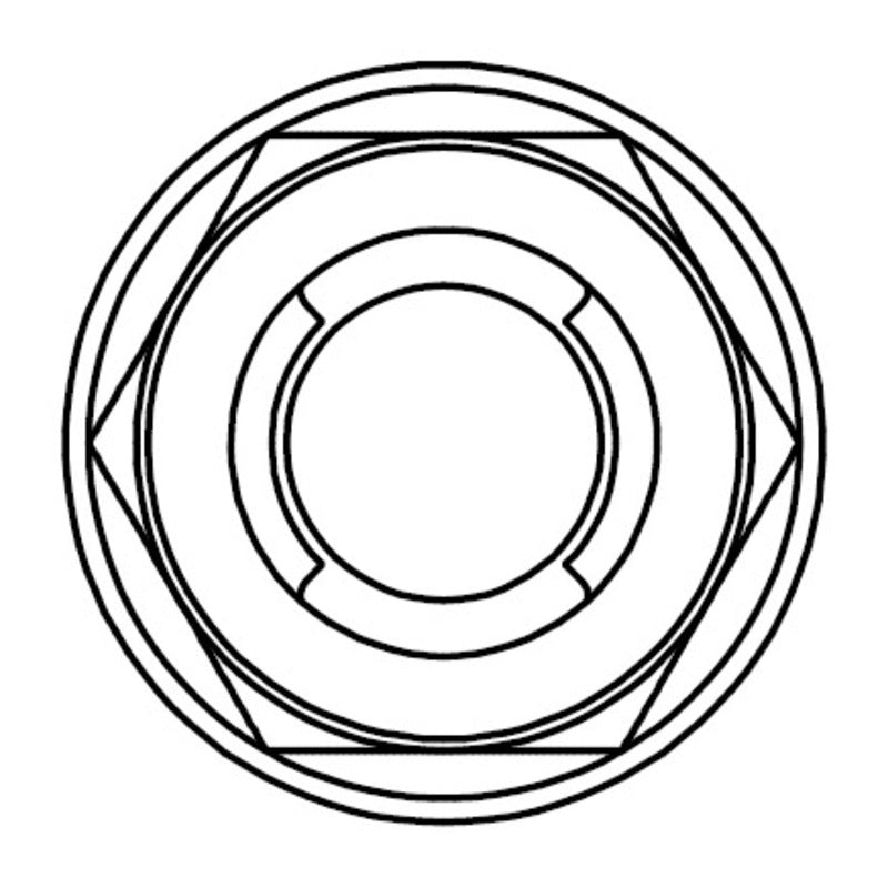 BOLT Flange Fuji-style Nut M10x1,25mm Head 14mm Steel 10 pieces
