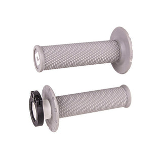ODI MX V2 Grips No Waffle Lock On - Light Grey