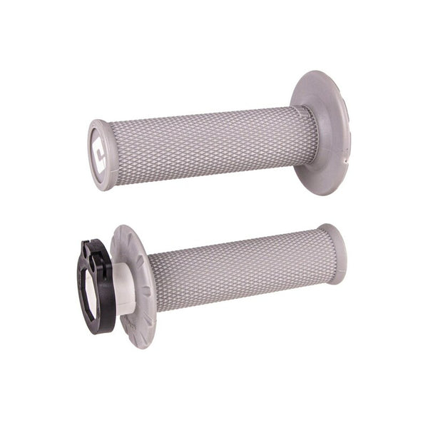 ODI MX V2 Grips No Waffle Lock On - Light Grey