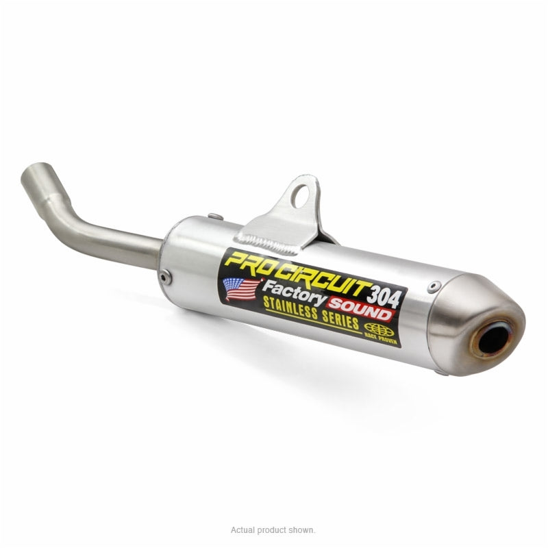 PRO CIRCUIT 304 Muffler Brushed Aluminum/Stainless Steel End Cap Yamaha YZ85 - 1061640