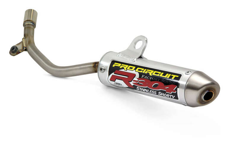 PRO CIRCUIT R-304 Muffler Brushed Aluminum/Stainless Steel End Cap KTM SX50
