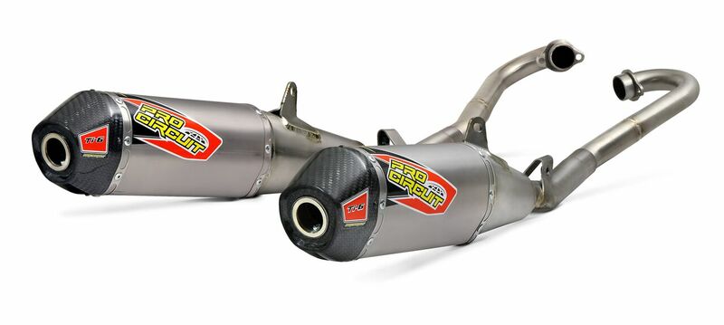 PRO CIRCUIT T-6 Full Exhaust System - Titanium Honda CRF250R - 1061670