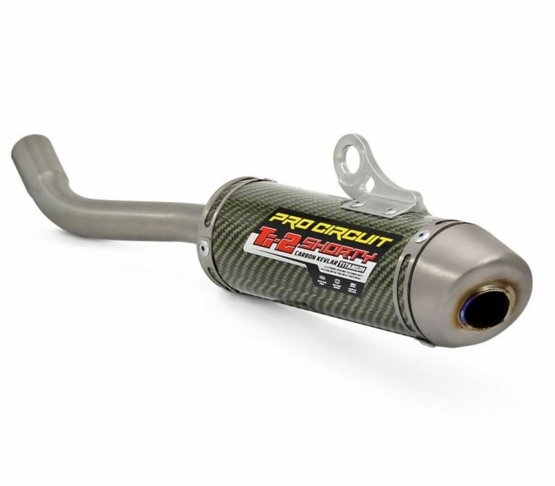 PRO CIRCUIT Ti-2 Muffler Carbon/Titanium End Cap Yamaha YZ-125