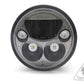 DENALI M5 LED Headlight Ã˜145mm Black Chrome
