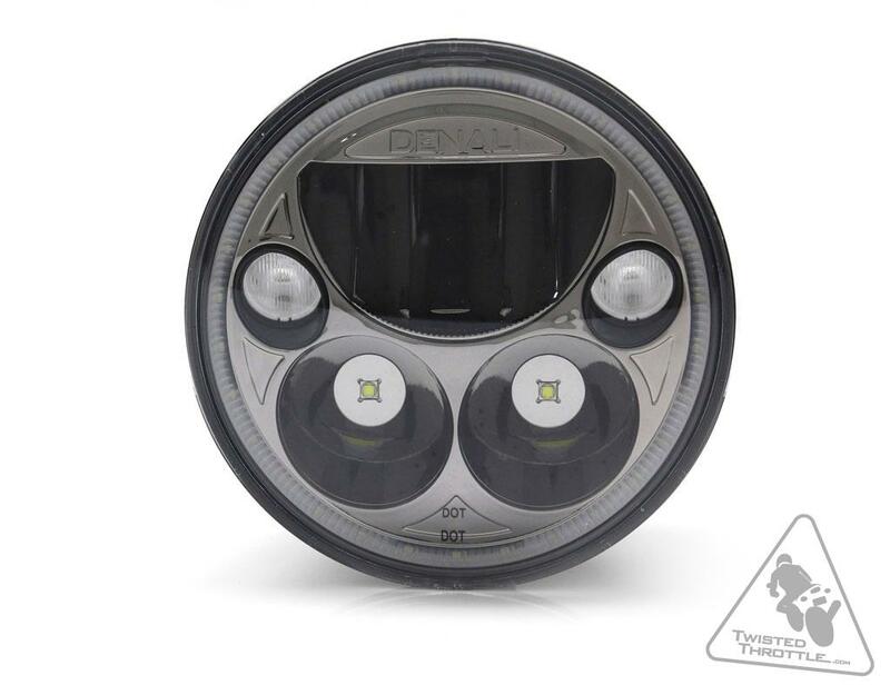 DENALI M5 LED Headlight Ã˜145mm Black Chrome