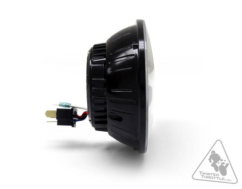 DENALI M5 LED Headlight Ã˜145mm Black Chrome