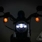DENALI M5 LED Headlight Ã˜145mm Black Chrome