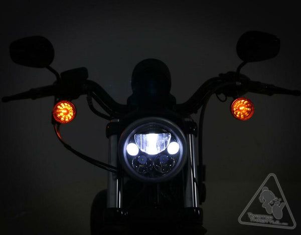 DENALI M5 LED Headlight Ã˜145mm Black Chrome