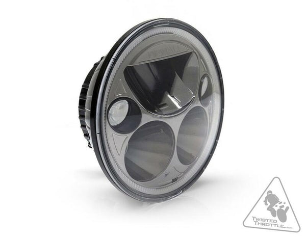 DENALI M5 LED Headlight Ã˜145mm Black Chrome