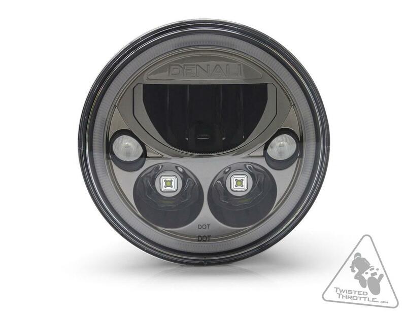 DENALI M7 LED Headlight Ã˜177mm Black Chrome
