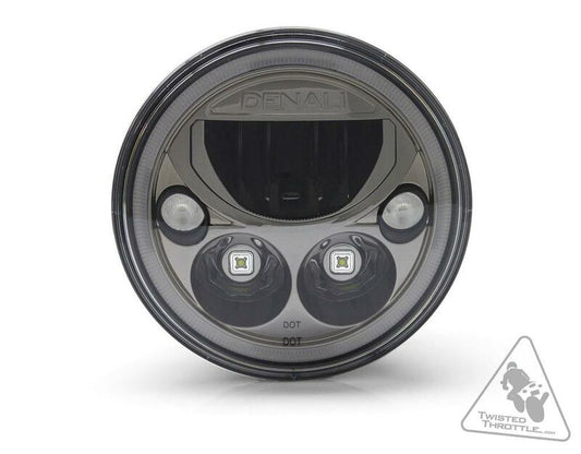 DENALI M7 LED Headlight Ã˜177mm Black Chrome