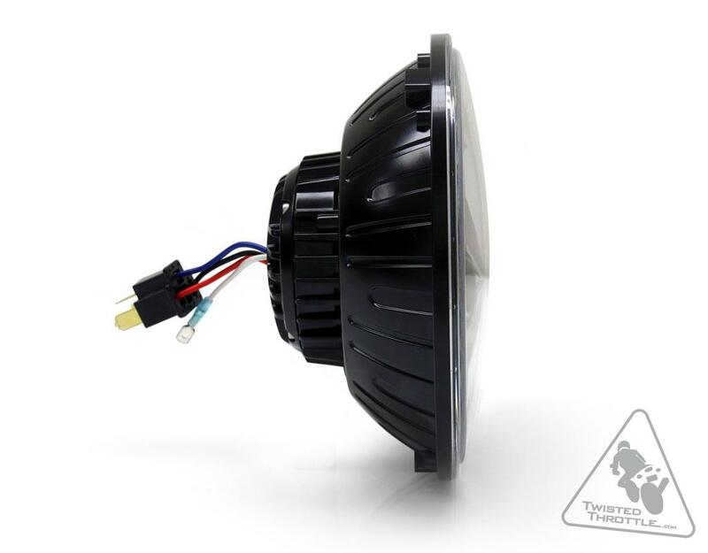 DENALI M7 LED Headlight Ã˜177mm Black Chrome