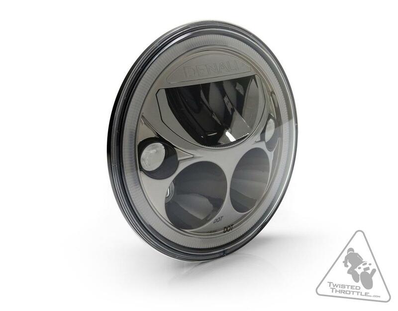 DENALI M7 LED Headlight Ã˜177mm Black Chrome