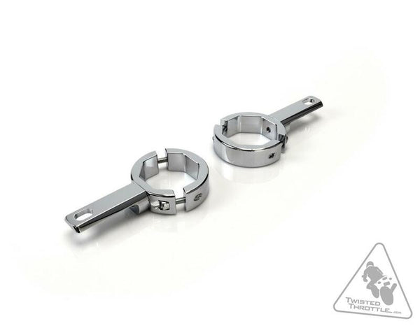 DENALI Forks Tubes Light Mount Ã˜39-49mm Chrome
